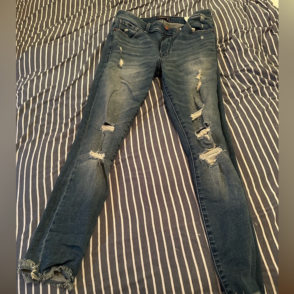 Abercrombie mid rise super skinny ankle jeans 4R